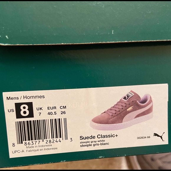 Men’s Grey Suede Puma Classic - Picture 7 of 8